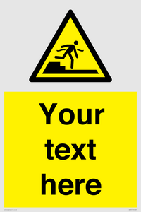 Custom warning Submerged step or steps